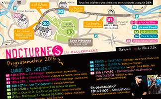 Flyer A5 - Nocturnes in Sallertaine 2015 / Ile aux Artisans